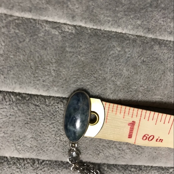 New Sterling Silver Mermaid Kyanite Short Necklace Pendant Topaz Accent Crystal - Picture 13 of 13